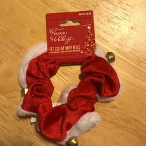 Christmas Dog Collar with Bells size small/medium